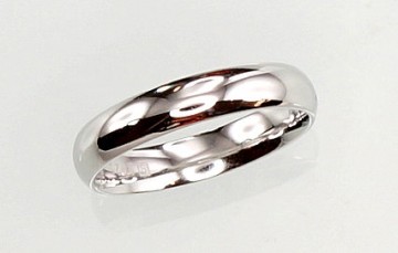 Серебряное обручальное кольцо #2100709(PRh-Gr), Серебро	925°, родий (покрытие), Размер: 20.5, 3.4 гр.