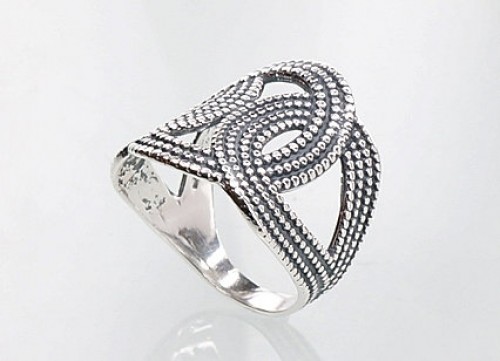 Серебряное кольцо #2100670(POx-Bk), Серебро	925°, оксид (покрытие), Размер: 17, 7.1 гр. image 2