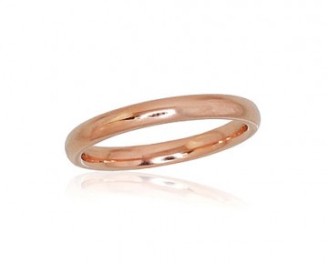 Золотое обручальное кольцо #1100724(Au-R), Красное Золото	585°, Размер: 21.5, 3.54 гр.