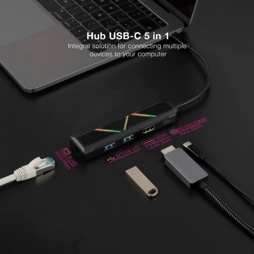 USB-разветвитель NANOCABLE 10.16.0501 image 2