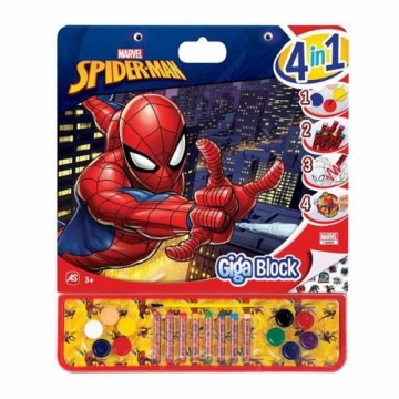 Krāsojamā Grāmatiņa Spiderman Giga Block 4-in-1 35 x 41 cm