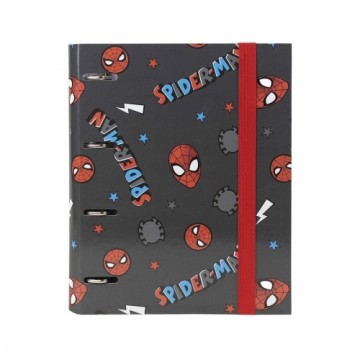 Папка-регистратор Spiderman A4 Чёрный (26 x 32 x 4 cm)