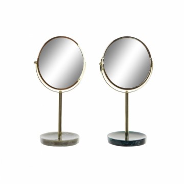 Увеличительное Зеркало DKD Home Decor Металл Смола (18 x 13 x 32 cm) (2 штук)