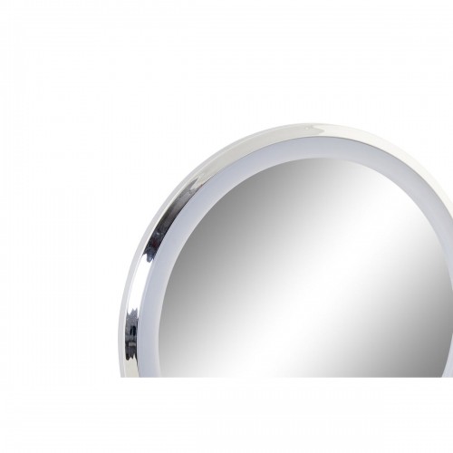 Palielināmais Spogulis ar LED DKD Home Decor Sudrabains Bambuss (20 x 14 x 34 cm) image 4