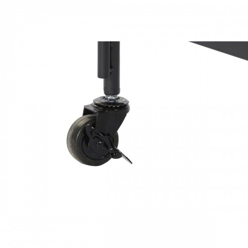 Стол-тележка DKD Home Decor Стеклянный Чёрный Металл (60,5 x 40,5 x 75,5 cm) image 4
