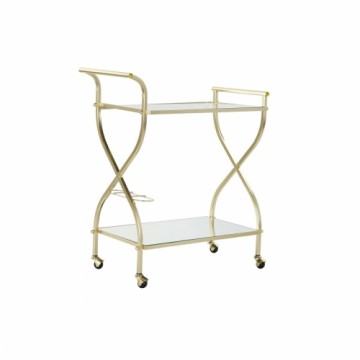 Стол-тележка DKD Home Decor spogulis Bronza Tērauds (70 x 36,5 x 83 cm)