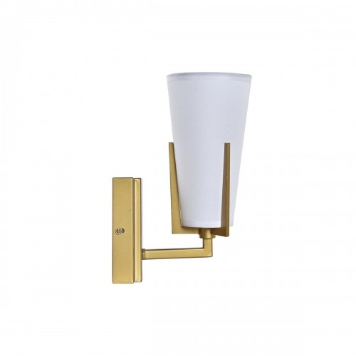 Настенный светильник DKD Home Decor 25W Позолоченный Металл полиэстер Белый 220 V (12 x 14 x 25 cm) image 3
