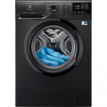Electrolux šaurā veļas mazg.mašīna (front.ielāde), 6 kg, melna - EW6SN406BXI