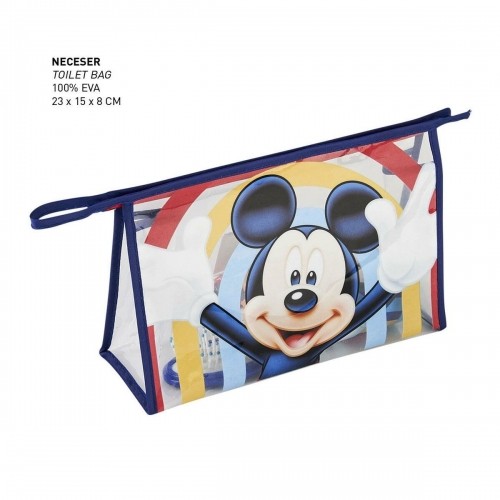 Bērnu Higiēnas Preču Komplekts Ceļojumiem Mickey Mouse Zils (23 x 16 x 7 cm) (4 pcs) image 5
