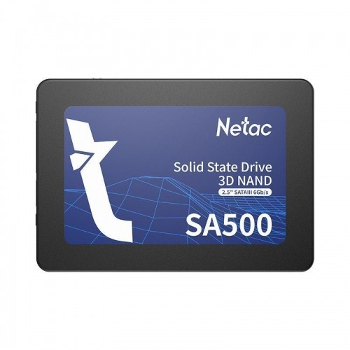 SSD|NETAC|SA500|480GB|SATA 3.0|3D NAND|Write speed 450 MBytes/sec|Read speed 520 MBytes/sec|2,5"|TBW 240 TB|MTBF 1500000 hours|NT01SA500-480-S3X image 1