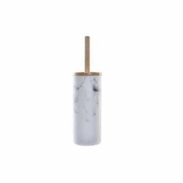 Tualetes Birste DKD Home Decor Scandi Dabisks Alumīnijs Balts Gumijas Sveķi (10,3 x 10,3 x 38 cm)