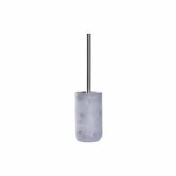 Щетка для унитаза DKD Home Decor Scandi Серебристый Серый Цемент Нержавеющая сталь Алюминий (10 x 10 x 40 cm)