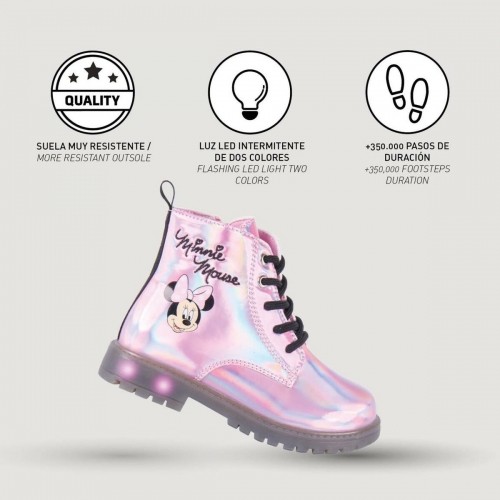 Повседневные детские ботинки Minnie Mouse LED-Свет Розовый image 4