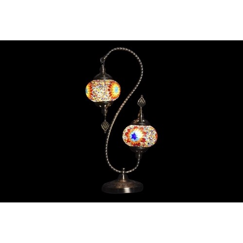 Galda lampa DKD Home Decor Daudzkrāsains 220 V 50 W Arābija (35 x 18 x 63 cm) (2 gb.) image 5