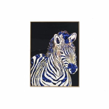 Glezna DKD Home Decor Zebra Moderns (60 x 3 x 80 cm)