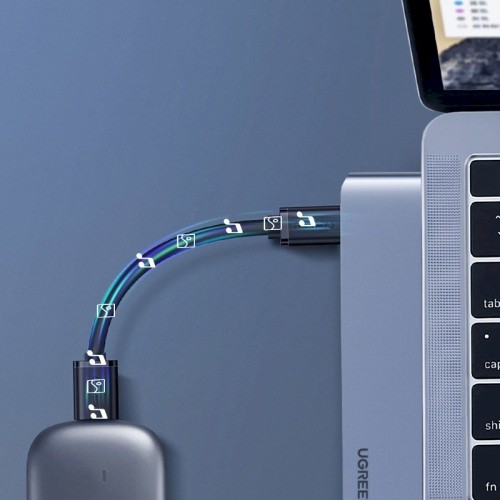 Ugreen Multifunctional HUB 2x USB Typ C - USB Typ C PD (Thunderbolt 3, 100W, 4K@60 Hz, 10 Gbps) / HDMI 4K@30 Hz / 3x USB 3.0 for MacBook Pro / Air gray (60559) image 4