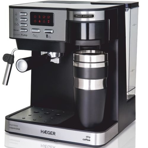 Haeger CM-145.008A Multi Coffee Espresso un filtra kafijas automāts 1450 W image 1