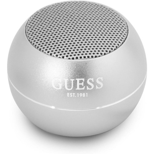 Guess Mini Bluetooth Speaker 3W 4H Silver image 1
