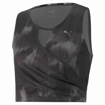 Sieviešu Sporta Tops Puma Studio Melns