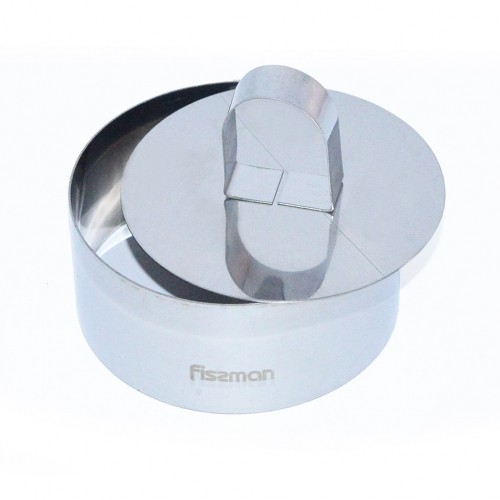 Fissman Кулинарное кольцо 10x4,5см с прессом круглое (нерж.сталь) image 1