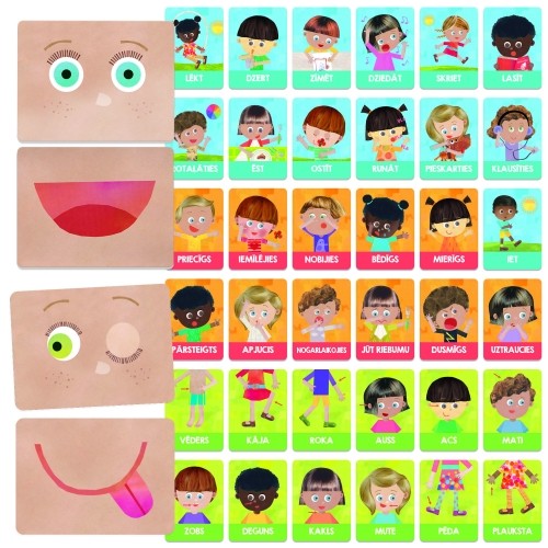 HEADU Montessori zibkartītes "Emocijas un darbības" (latviešu val.) image 2