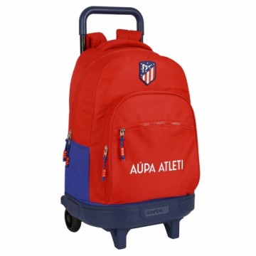 AtlÉtico Madrid Школьный рюкзак с колесиками Atlético Madrid Красный Тёмно Синий (33 x 45 x 22 cm)