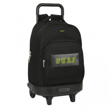 Школьный рюкзак с колесиками Safta Surf Чёрный (33 x 45 x 22 cm)