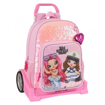 Школьный рюкзак с колесиками Na!Na!Na! Surprise Sparkles Розовый (33 x 42 x 14 cm)