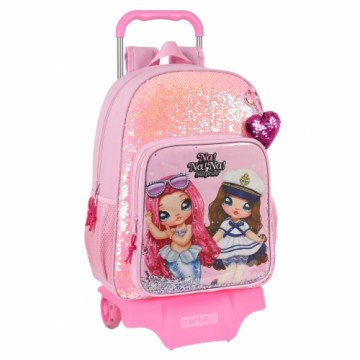 Школьный рюкзак с колесиками Na!Na!Na! Surprise Sparkles Розовый (33 x 42 x 14 cm)
