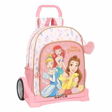 Skolas mugursoma ar riteņiem Princesses Disney Dream it Rozā (33 x 42 x 14 cm)