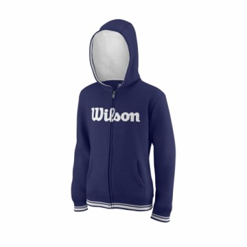 Wilson JUNIORU HOODIJS TEAM SCRIPT FZ Blue Depths / White