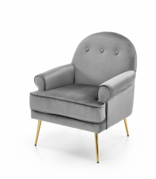 Halmar SANTI leisure armchair grey / gold