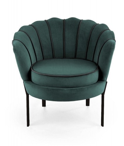 Halmar ANGELO leisure armchair dark green/ black image 3
