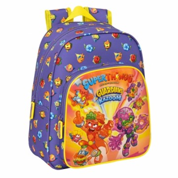 Школьный рюкзак SuperThings Guardians of Kazoom Фиолетовый Жёлтый (27 x 33 x 10 cm)