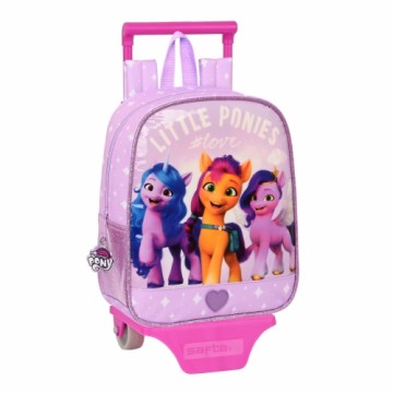 Школьный рюкзак с колесиками My Little Pony Лиловый (22 x 28 x 10 cm)