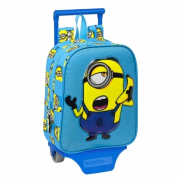 Школьный рюкзак с колесиками Minions Minionstatic Синий (22 x 28 x 10 cm)
