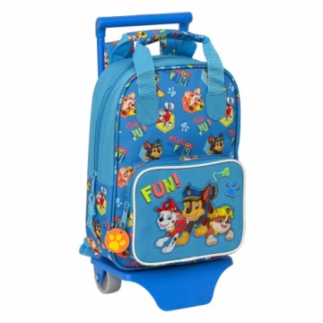 Школьный рюкзак с колесиками The Paw Patrol Friendship Синий (20 x 28 x 8 cm)
