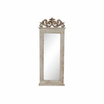 Sienas spogulis DKD Home Decor Koks Balts Tradicionāls (47 x 6.5 x 119 cm)
