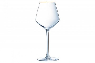 Luminarc ULTIME GOLD VĪNA GLĀZES 38cl K4
