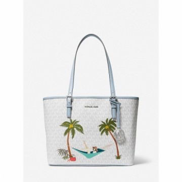 Sieviešu Rokassoma Michael Kors 35T2S5CT8B-BRIGHT-WHT Balts (38 x 27 x 16 cm)
