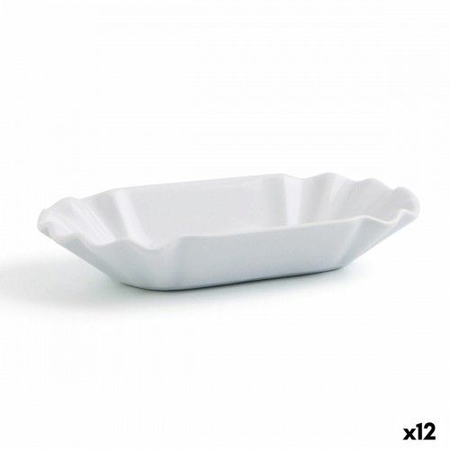 Uzkodu paplāte Quid Gastro Fun Keramika Balts (20,5 x 11 x 3,5 cm) (Pack 12x) image 3