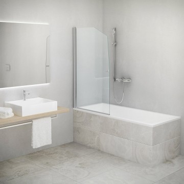 Roth SWING Silver/Transparent 657-8500000-01-02 Поворотная шторка для ванны