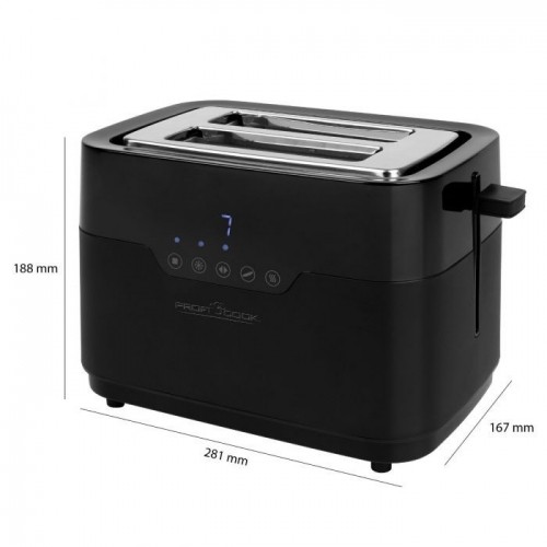 Toaster ProfiCook PCTA1244, black image 5