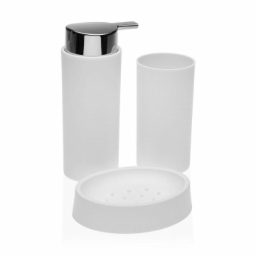 Набор для ванной Versa Белый полипропилен (6,5 x 16 x 6,5 cm)