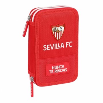 Sevilla FÚtbol Club Double zīmuļu futrālis Sevilla Fútbol Club Sarkans (28 pcs)