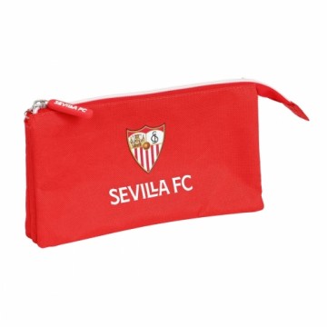Sevilla FÚtbol Club Trīsvietīgs futrālis Sevilla Fútbol Club Sarkans (22 x 12 x 3 cm)