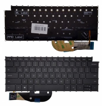 Клавиатура DELL XPS 9500, с подсветкой, US