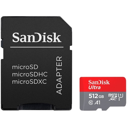 SANDISK Ultra microSDXC 512GB + SD Adapter 150MB/s  A1 Class 10 UHS-I image 1