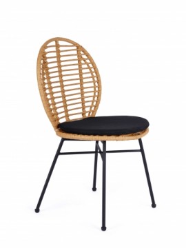 Halmar K472 chair natural/black