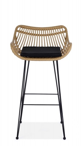 Halmar H105 bar stool, color: natural / black image 3